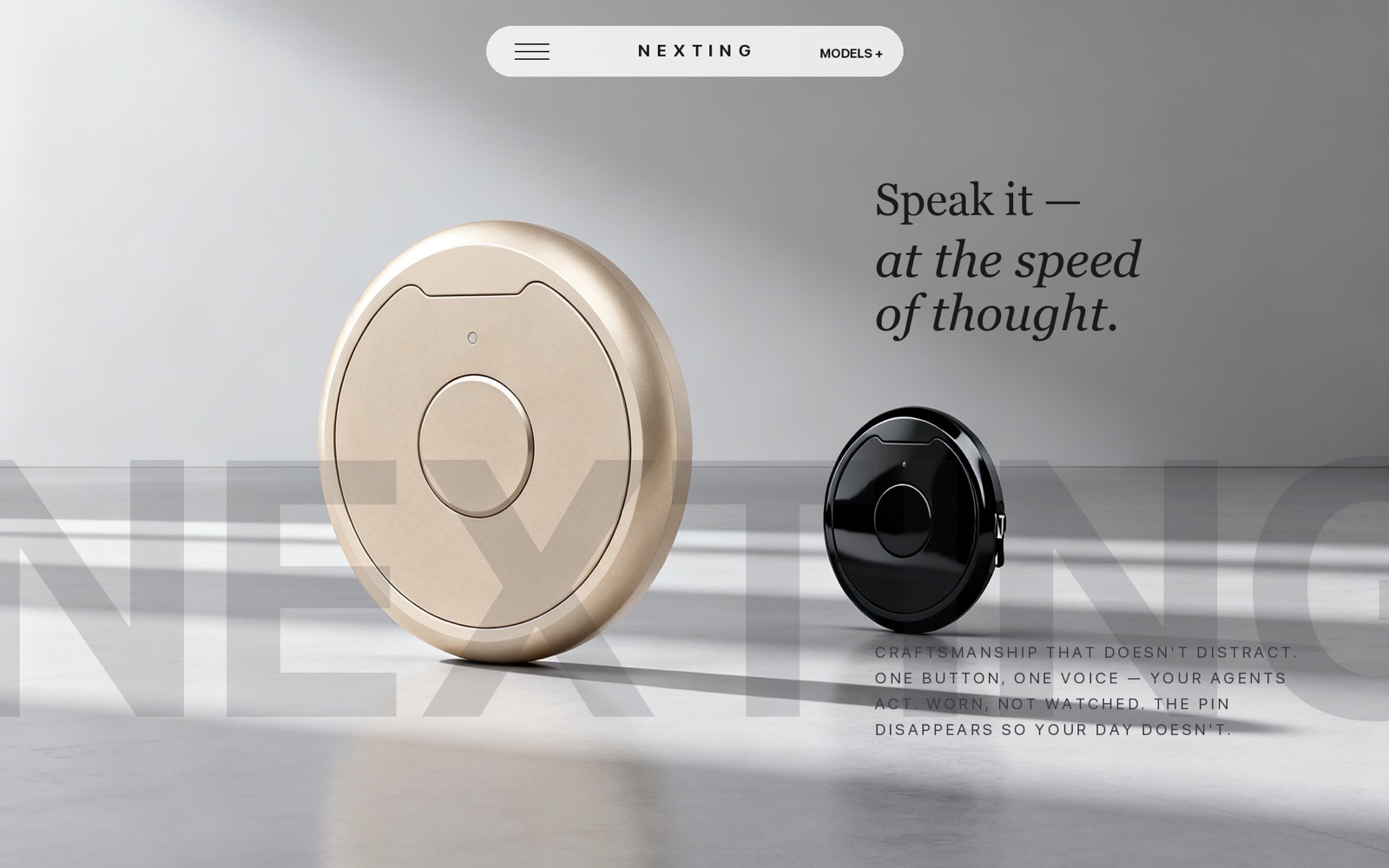 Nexting AI wearable clip